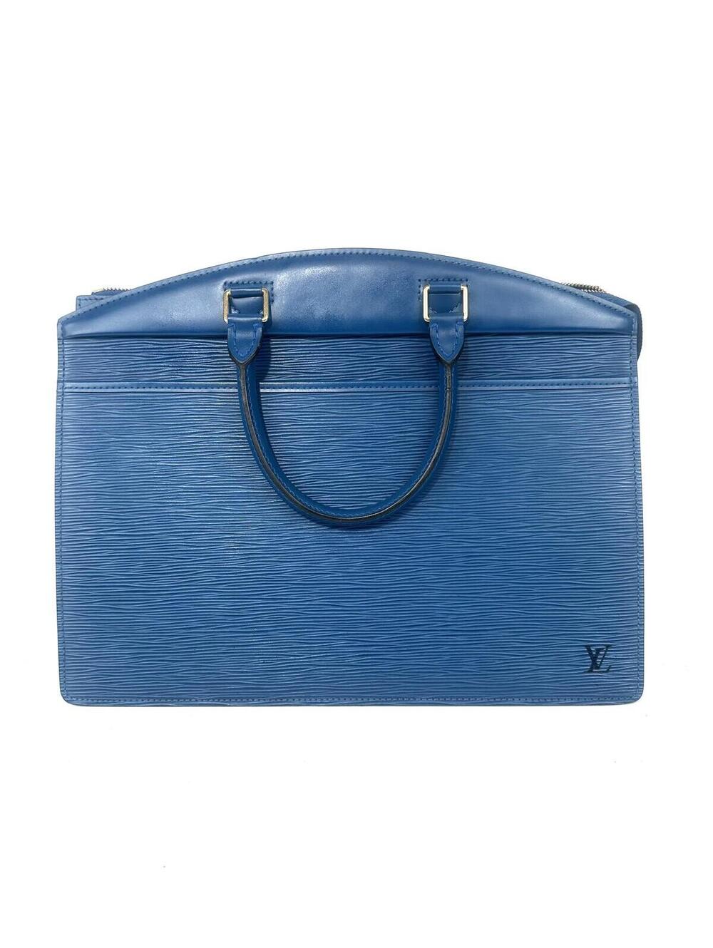Louis Vuitton Riviera Vintage Epi Leather Toledo Blue Top Handle Bag